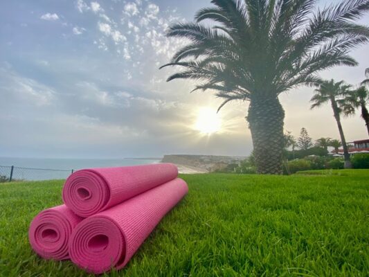 Workout with view Portugal Yoga
